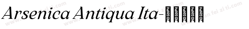 Arsenica Antiqua Ita字体转换